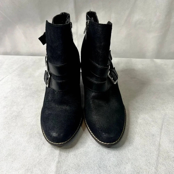 Dolce Vita Heeled Buckle Booties Black Size 9 - Picture 2 of 10